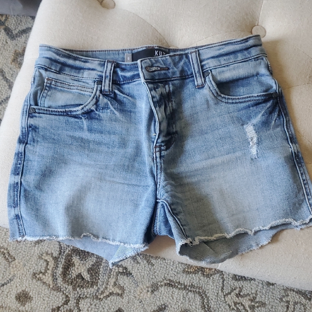 KUT from the Kloth Women's Blue Denim Shorts